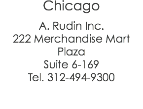 Chicago A. Rudin Inc. 222 Merchandise Mart Plaza Suite 6-169 Tel. 312-494-9300 